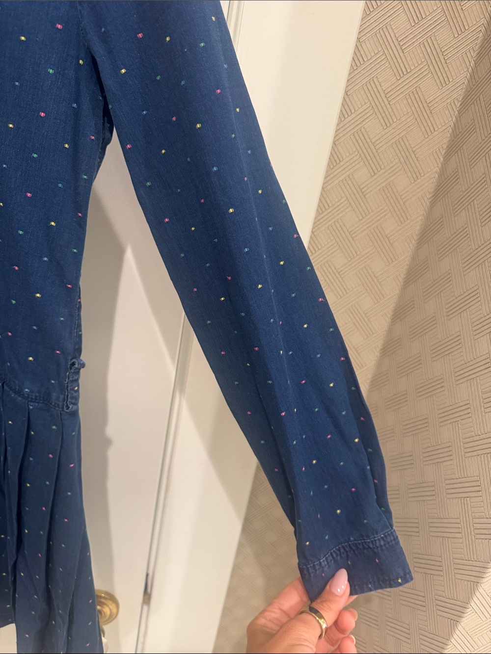 Gucci Kids Denim multi color Confetti Dress Size 10 GG Italy - Picture 10 of 17